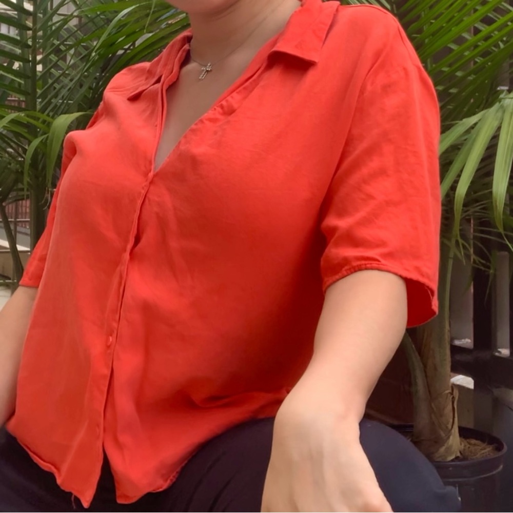Women's Orange Blouse